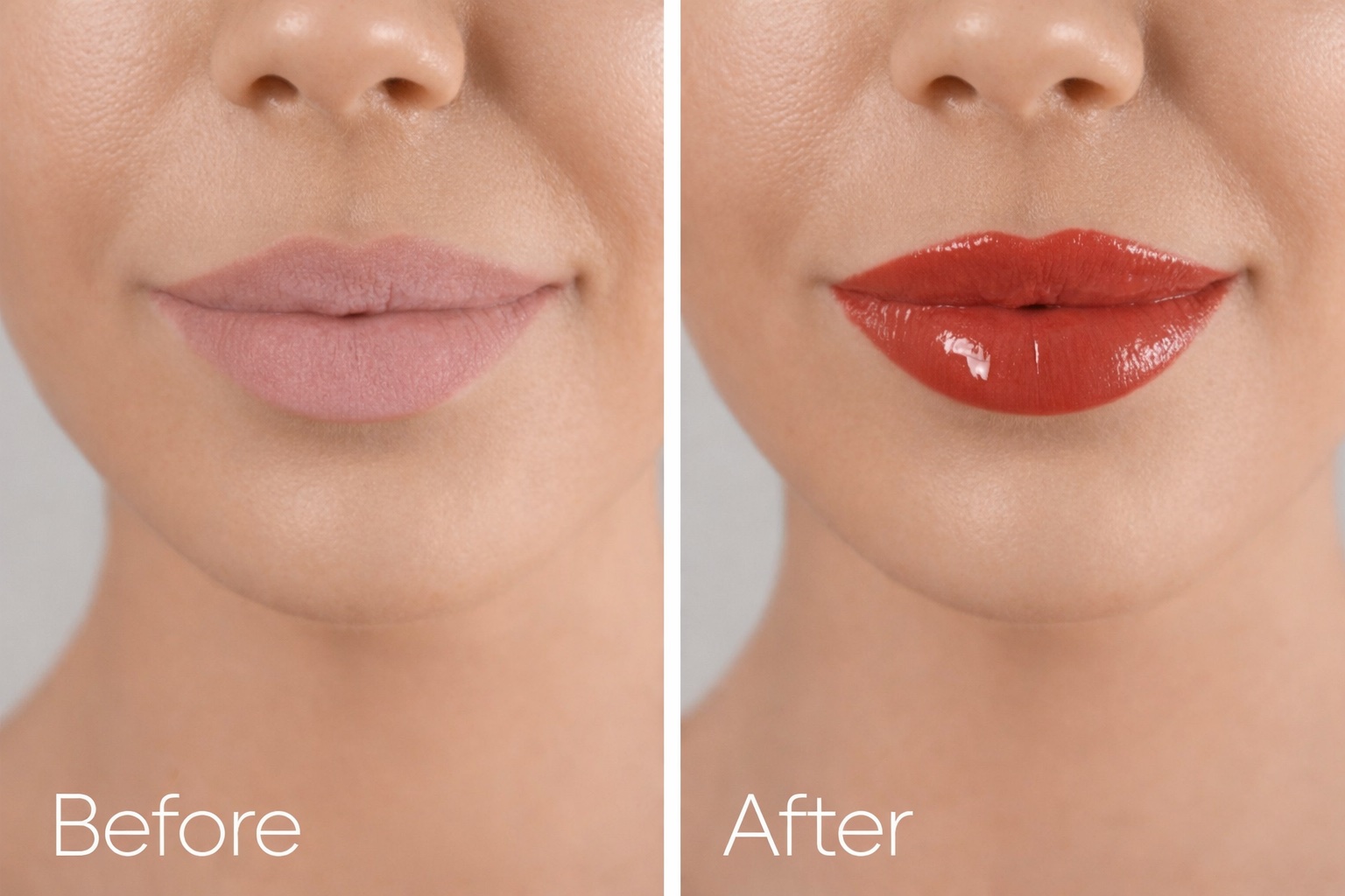 Lips before — natural, undefined